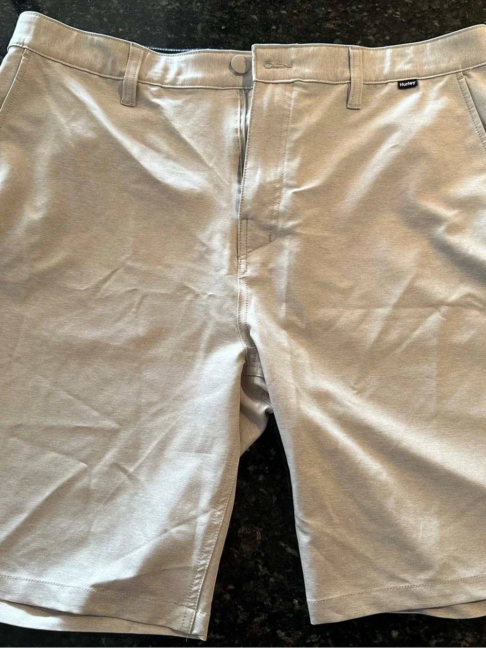 Hurley Men’s Light Gray Chino Shorts - Neutral Casual Wear